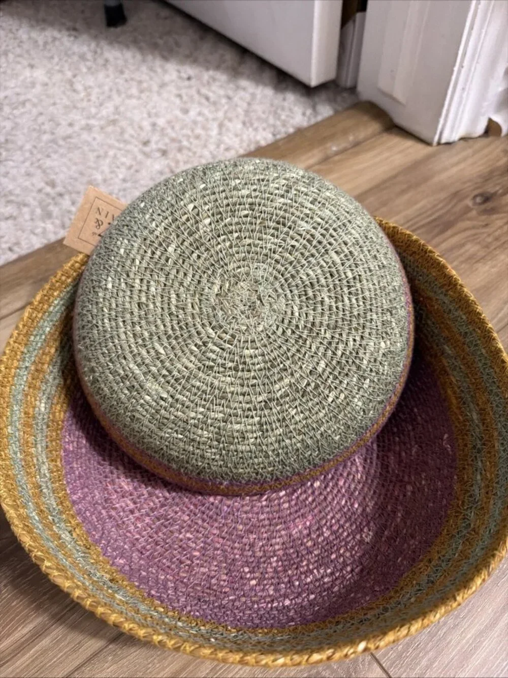 47th & Main Bright Striped Seagrass Bowls - Set of 2